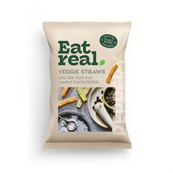 Eat Real Eat Real Veggie Straws Sea Salt Black Pepper 110g