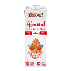 Ecomil Organic Almond Drink 6% Sugar Free 1L