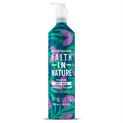 Faith in Nature Lavender & Geranium Body Wash - 500ml Metal
