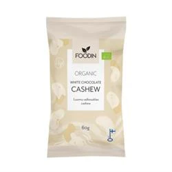 Foodin Organic Raw White Chocolate Cashew 60G