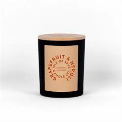 Isle of Skye Grapefruit & Neroli Black Candle 9.5cm x 8cm x 8cm
