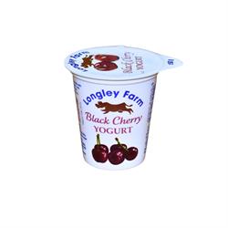 Longley Farm Longley Farm Black Cherry Live Yogurt 150g