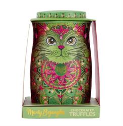 Monty Bojangles Monty Bojangles Jade Mirage Cat Tin Gift with Pistachio Marroned Truffles 135g