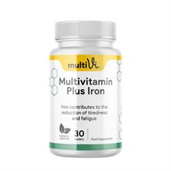 MultiVi MultiVi Multivitamin & Iron Supplement. 30 tablets