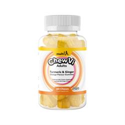 MultiVi MultiVi Turmeric & Ginger Gummies Orange Flavour. 60 gummies