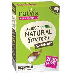 Natvia Natvia Sweetener 80 Sticks Box
