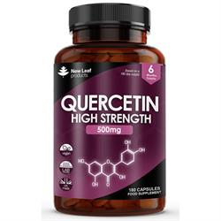 New Leaf Products Quercetin Capsules - 180 Immune Health 500mg 180 Vegan Capsules