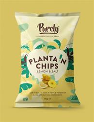 PURELY PLANTAIN Purely Plantain Lemon & Salt Chips 75g