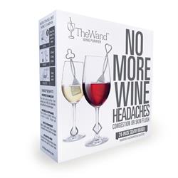 PureWine The Wand Wine Purifier - Silver 24-Pack