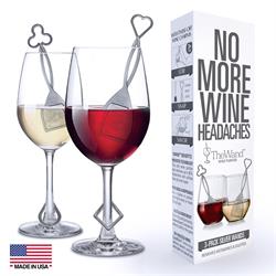 PureWine The Wand Wine Purifier - Silver 3-Pack