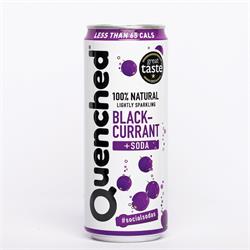 Quenched Quenched Blackcurrant + Soda Drink 330ml