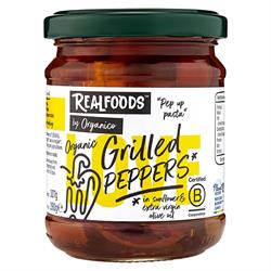 Realfoods by Organico Organic Grilled Peppers in Oil 190g