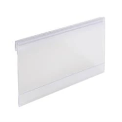 Retail Support 6inch x 3inch Shelf Talker with Hinge for Scanning Rail