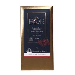 Salcombe Dairy Salcombe Dairy Dark with Nibs Organic Chocolate Bar 80g