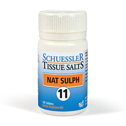 Schuessler No 11 Nat Sulph Tissue Salts 125 Tabs