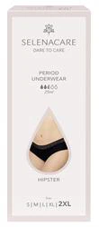 Selenacare Menstrual undies HIPSTER Black Size 2XL