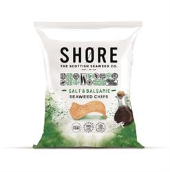 Shore Scottish Seaweed Salt & Balsamic Seaweed Chips 25g