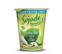 Sojade Organic Lime & Coconut Soya Yogurt 400g - limited edition